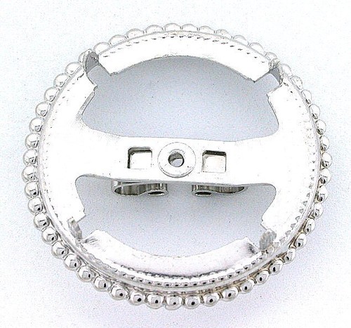 One silver color 30mm - color, round